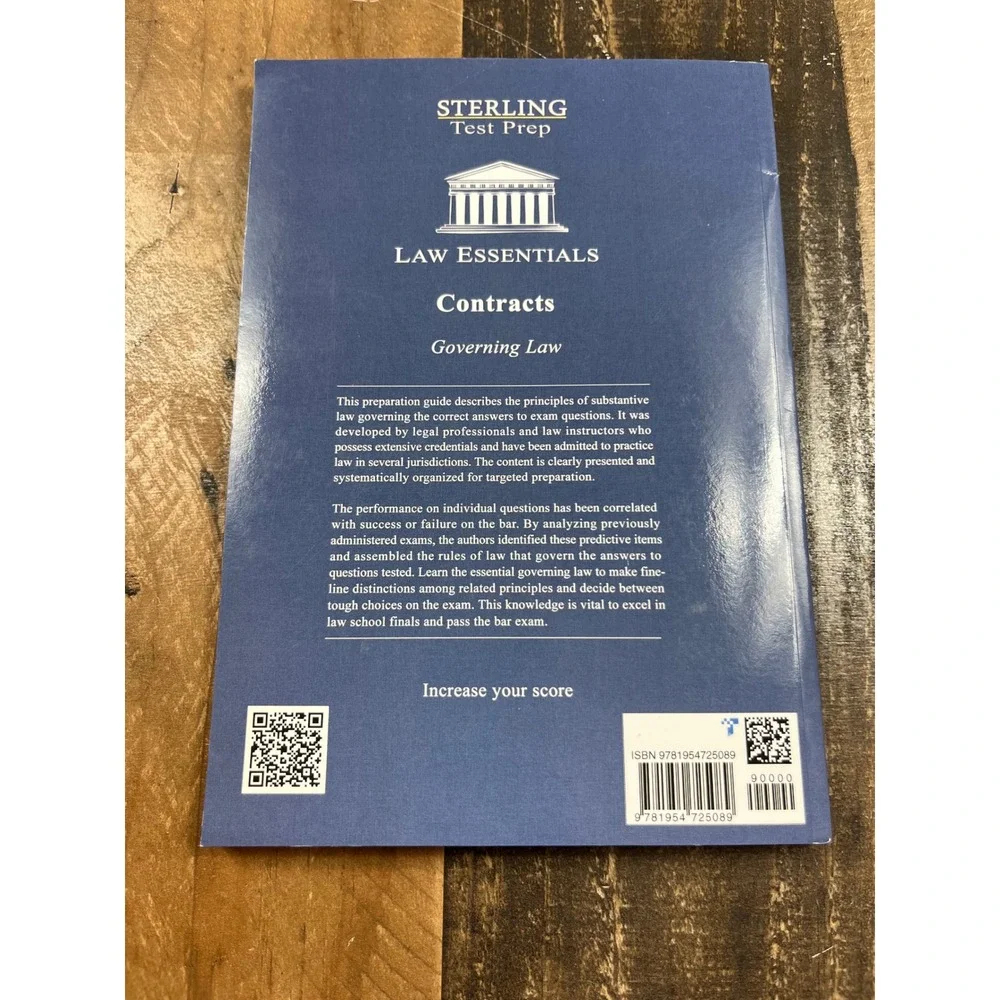 Sterling Test Prep Law Essentials Contracts Governing Law Bar Exam Study Guide